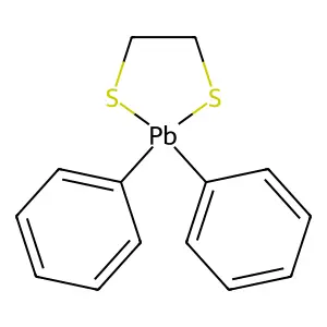 1,3,2-Dithiaplumbacyclopentane, 2,2-diphenyl- structure