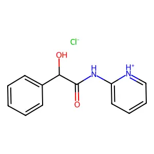 MANDELAMIDE, N-2-PYRIDYL-, HYDROCHLORIDE structure