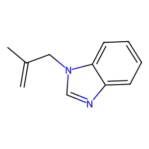 1-(2-methylprop-2-enyl)benzimidazole structure