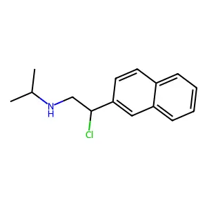 beta-Chloro-N-(1-methylethyl)-2-naphthaleneethanamine structure