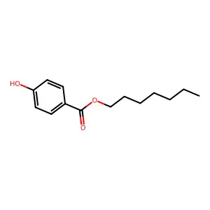 Heptyl 4-hydroxybenzoate structure