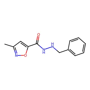 N'-benzyl-3-methyl-1,2-oxazole-5-carbohydrazide structure