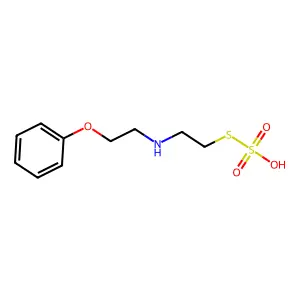 2-(2-sulfosulfanylethylamino)ethoxybenzene structure