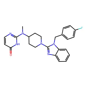 Mizolastine structure