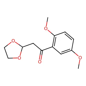 1-(2,5-dimethoxyphenyl)-2-(1,3-dioxolan-2-yl)ethanone structure