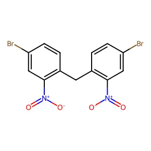 1,1'-methanediylbis(4-bromo-2-nitrobenzene) structure
