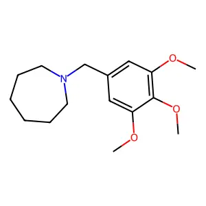 1-(3,4,5-trimethoxybenzyl)azepane structure