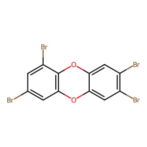 1,3,7,8-Tetrabromodibenzo-p-dioxin structure