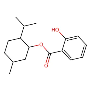 (5-methyl-2-propan-2-ylcyclohexyl) 2-hydroxybenzoate structure
