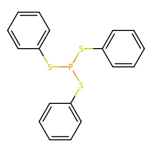 Triphenyl trithiophosphite structure