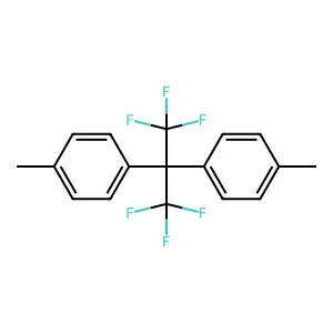 1-[1,1,1,3,3,3-hexafluoro-2-(4-methylphenyl)propan-2-yl]-4-methylbenzene structure