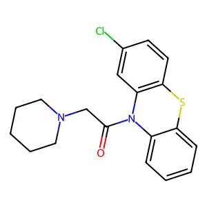 1-(2-chlorophenothiazin-10-yl)-2-piperidin-1-ylethanone structure