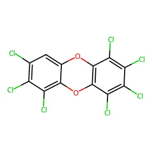 1,2,3,4,6,7,8-heptachlorodibenzo-p-dioxin structure