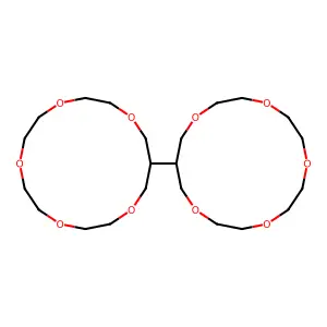 1,1'-Bis(3,6,9,12,15-pentaoxacyclohexadecane) structure