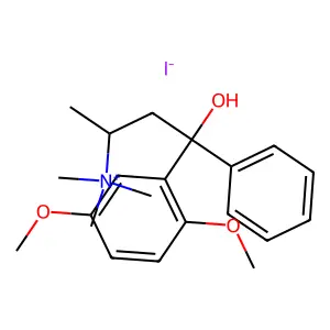 [4-(2,5-dimethoxyphenyl)-4-hydroxy-4-phenylbutan-2-yl]-trimethylazanium iodide structure