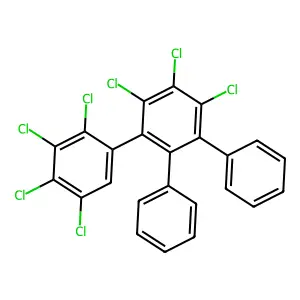 1,2,3-trichloro-4,5-diphenyl-6-(2,3,4,5-tetrachlorophenyl)benzene structure