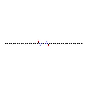 N-[2-(octadec-9-enoylamino)ethyl]octadec-9-enamide structure