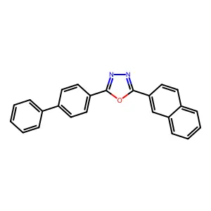 2-(1,1'-Biphenyl)-4-yl-5-(2-naphthyl)-1,3,4-oxadiazole structure