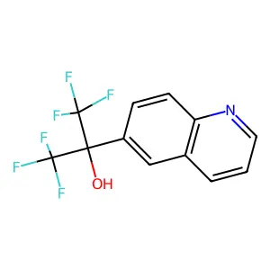 1,1,1,3,3,3-hexafluoro-2-quinolin-6-ylpropan-2-ol structure
