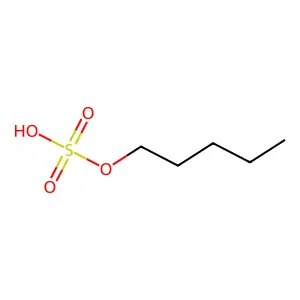 Monopentyl sulfate structure