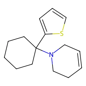 1-(1-thiophen-2-ylcyclohexyl)-3,6-dihydro-2H-pyridine structure