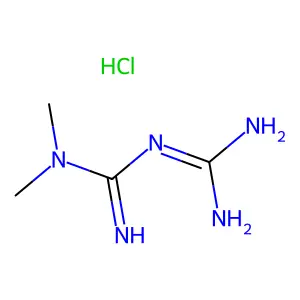 Metformin hydrochloride structure
