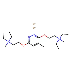 Ammonium, ((4-methyl-3,6-pyridazinediyl)bis(oxyethylene))bis(diethylmethyl-, dibromide structure
