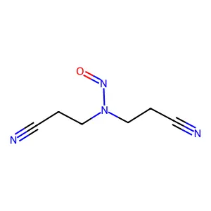 Bis(2-cyanoethyl)nitrosamine structure