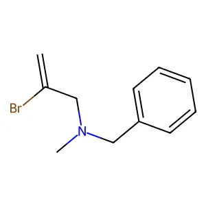 N-benzyl-2-bromo-N-methylprop-2-en-1-amine structure