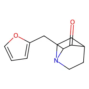 2-(furan-2-ylmethyl)-1-azabicyclo[2.2.2]octan-3-one structure