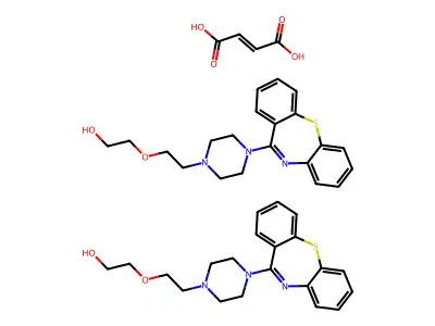 Quetiapine fumarate structure
