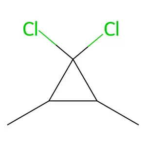 1,1-Dichloro-2,3-dimethylcyclopropane structure