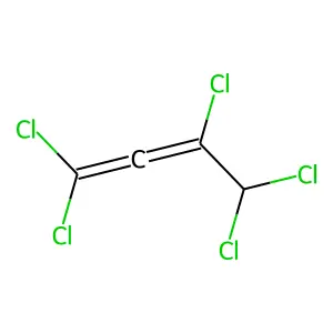1,1,3,4,4-pentachlorobuta-1,2-diene structure