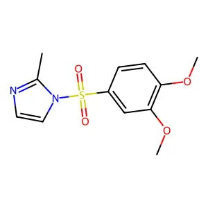 1-(3,4-dimethoxyphenyl)sulfonyl-2-methylimidazole structure