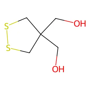 [4-(hydroxymethyl)dithiolan-4-yl]methanol structure