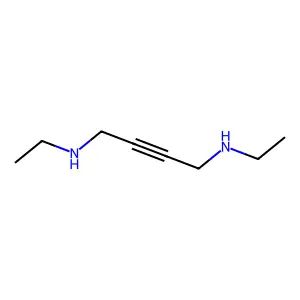 N,N'-Diethylbut-2-ynylenediamine structure