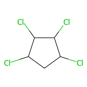 Cyclopentane, tetrachloro- structure