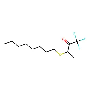 1,1,1-trifluoro-3-octylsulfanylbutan-2-one structure