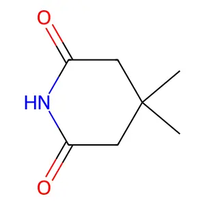 4,4-Dimethylpiperidine-2,6-dione structure