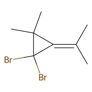 1,1-dibromo-2,2-dimethyl-3-(propan-2-ylidene)cyclopropane structure