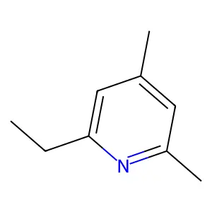 Pyridine, 2-ethyl-4,6-dimethyl- structure