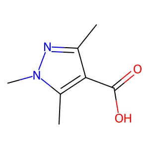 1,3,5-trimethyl-1H-pyrazole-4-carboxylic acid structure