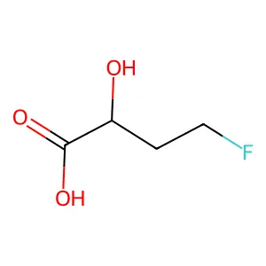 4-fluoro-2-hydroxybutanoic acid structure