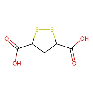 dithiolane-3,5-dicarboxylic acid structure