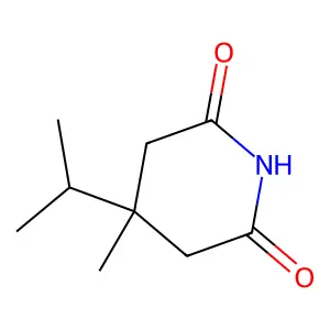 Glutarimide, 3-methyl-3-isopropyl- structure