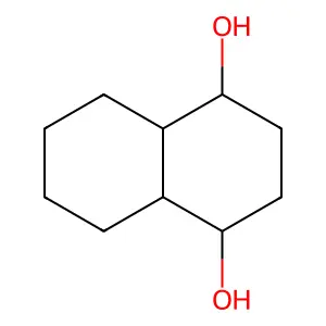 1,2,3,4,4a,5,6,7,8,8a-decahydronaphthalene-1,4-diol structure