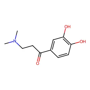 1-(3,4-dihydroxyphenyl)-3-(dimethylamino)propan-1-one structure
