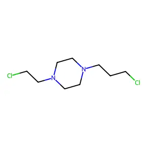 1-(2-Chloroethyl)-4-(3-chloropropyl)piperazine structure