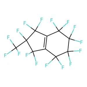 1,1,2,3,3,4,4,5,5,6,6,7,7-tridecafluoro-2-(trifluoromethyl)indene structure