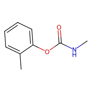 Carbamic acid, methyl-, 2-methylphenyl ester structure